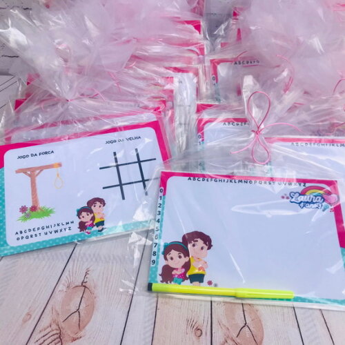 25 Lousa Mágica Personalizada 3 Jogos - Diversos Temas