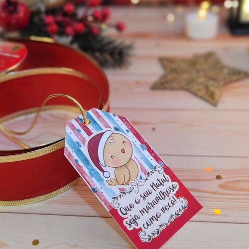 50 Tags Feliz Natal para Presente