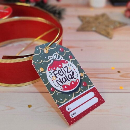 50 Tags Feliz Natal para Presente