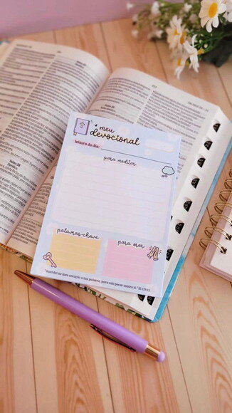 Bloco Meu Devocional Feminino e Neutro !