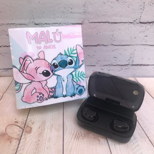 Fone de Ouvido M10 sem Fio Personalizado Stitch