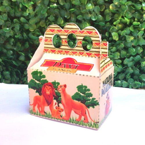 Kit 20 Caixas o Rei Leão Personalizado