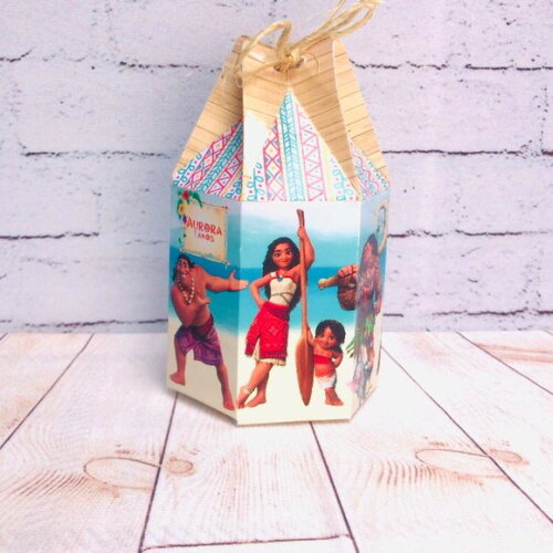 Kit 40 Caixas Personalizadas Moana 2
