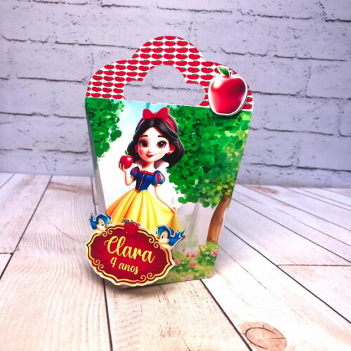 Kit 50 Caixas Personalizados Branca de Neve
