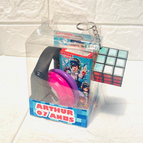Kit Diversão Personalizado Roblox com Relógio de Led