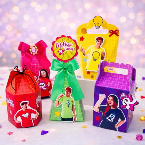 Kit Festa dos Rosas 40 Caixas Personalizadas