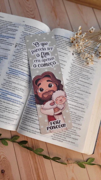 Marcador de Páginas Personalizado para Páscoa