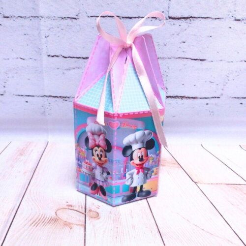 Minnie Confeiteira Kit 30 Caixas Personalizadas