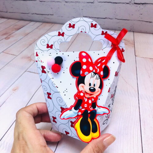 Minnie Vermelha. Kit 20 Caixas Personalizadas