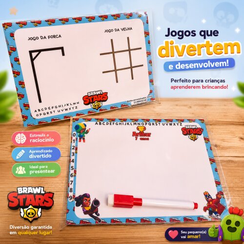 Lousa Mágica Brawl Star Personalizada em Diversos Temas