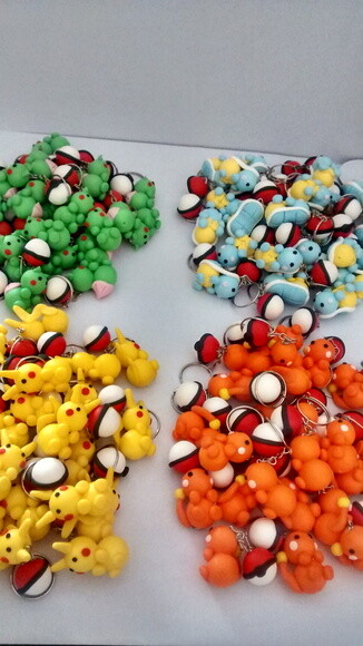 Chaveiro Pikachu e Pokebola