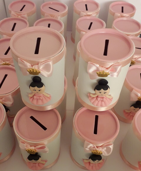 Cofrinhos Decorados com Daminhas ou Apliques de Bailarinas