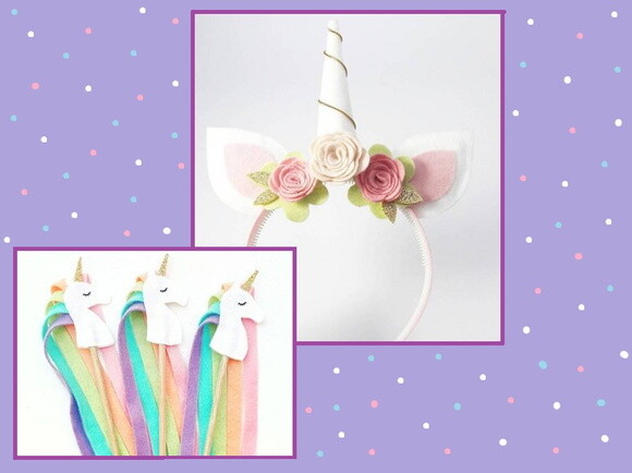 Tiara de Unicornio ( Kit Varinha + Tiara )
