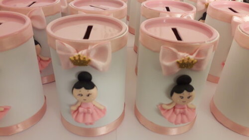 Cofrinhos Decorados com Daminhas ou Apliques de Bailarinas