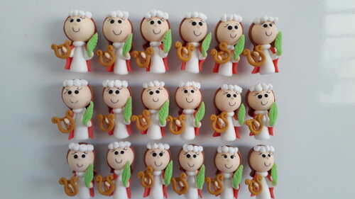 Lembrancinha de Santa Cecilia com Mini Tercinho