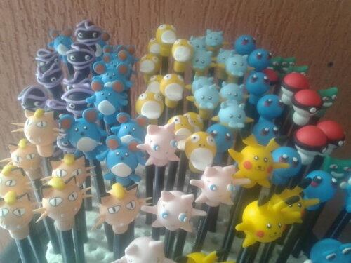 Ponteira e Lapis Pokemon