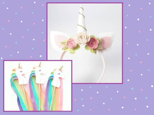 Tiara de Unicornio ( Kit Varinha + Tiara )