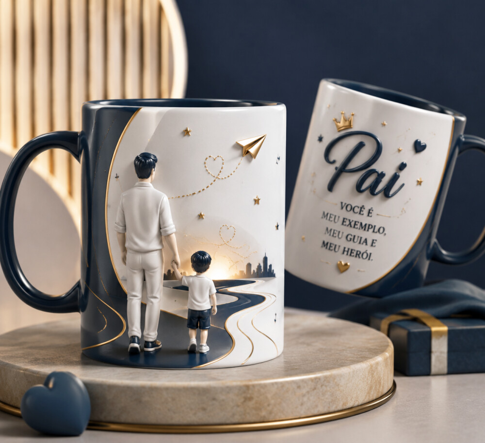 Arquivo Digital para impressão I Caneca personalizada Dia dos Pa