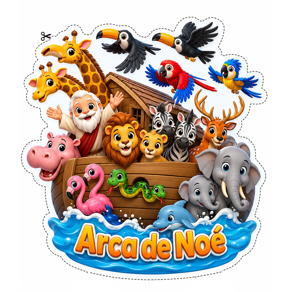 Arquivo Digital - Topo de Bolo Arca de Noé