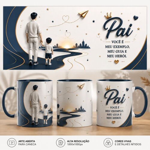 Arquivo Digital para impressão I Caneca personalizada Dia dos Pa