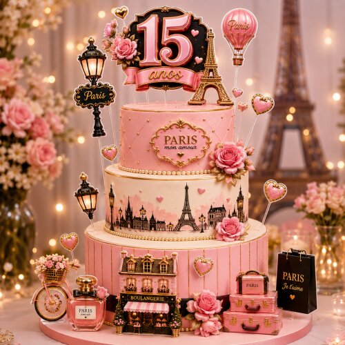 Topo de Bolo - Cake Number - Paris - Arquivo Digital