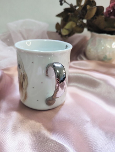 Caneca com Um Pet Pintado + Meio Cabo em Prata