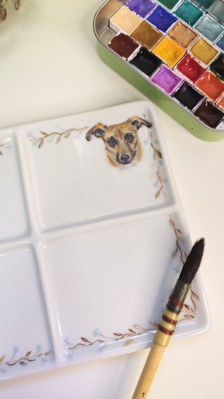 Godê em Porcelana Pintado a Mão 3 Pets