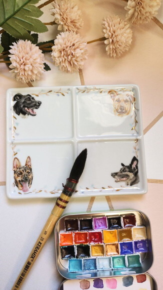 Godê em Porcelana Pintado a Mão 4 Pets