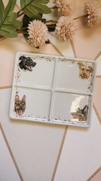 Godê em Porcelana Pintado a Mão 4 Pets