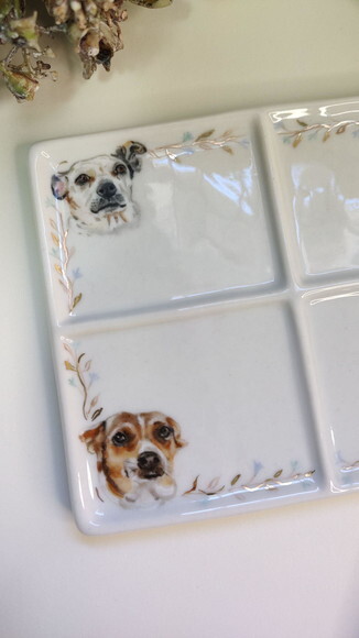 Godê em Porcelana Pintado a Mão 3 Pets