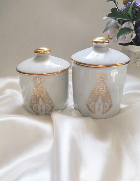 Kit Higiene 3 Peças Nossa Senhora Aparecida em Ouro