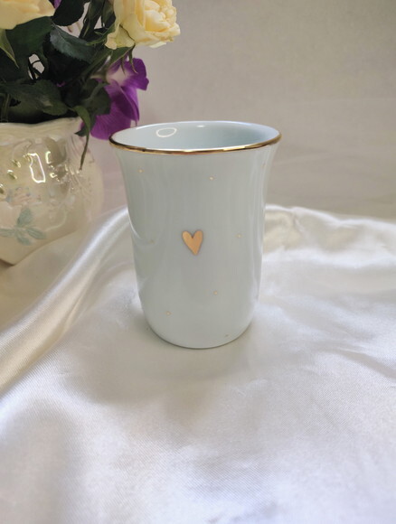 Porta Lápis em Porcelana com Um Pet Pintado