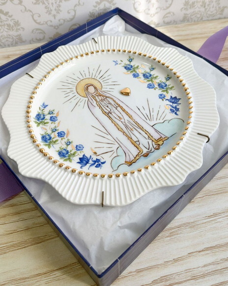 Prato Decorativo Nossa Senhora de Fátima 20cm
