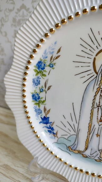 Prato Decorativo Nossa Senhora de Fátima 20cm