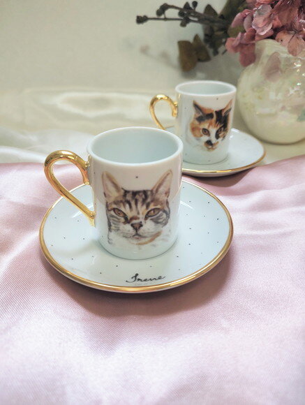 1 Xícara de Café com Um Pet Pintado a Mão
