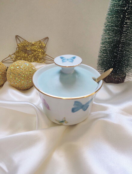 Açucareiro em Porcelana Borboletas