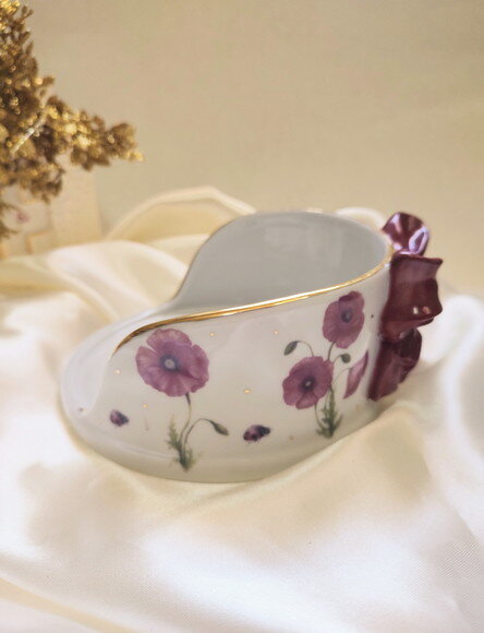 Boleira em Porcelana Laço Floral