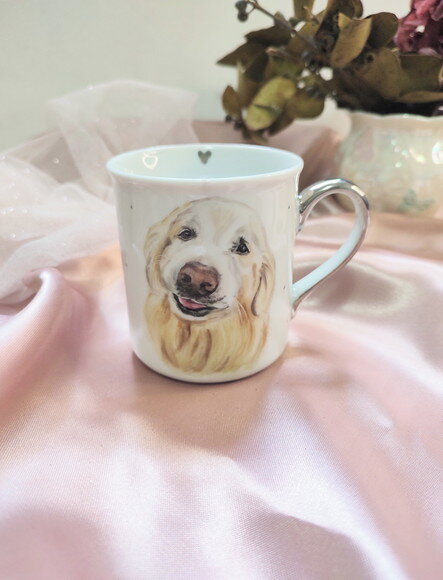 Caneca com Um Pet Pintado + Meio Cabo em Prata