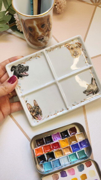 Godê em Porcelana Pintado a Mão 4 Pets