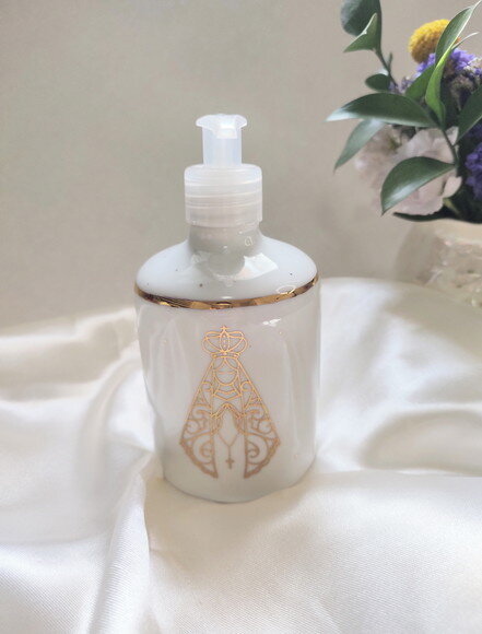 Kit Higiene 3 Peças Nossa Senhora Aparecida em Ouro