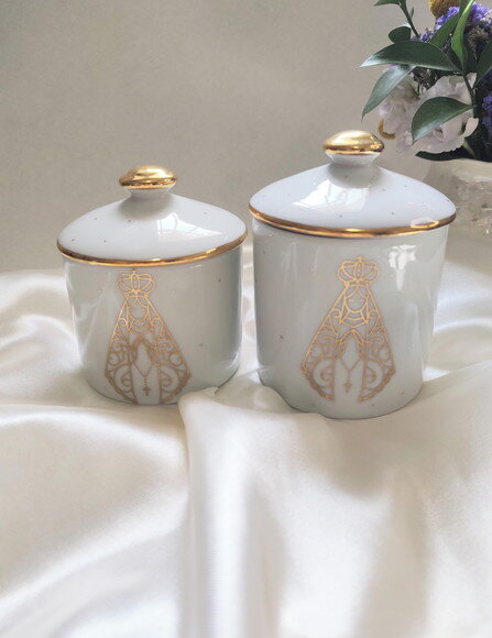 Kit Higiene 3 Peças Nossa Senhora Aparecida em Ouro