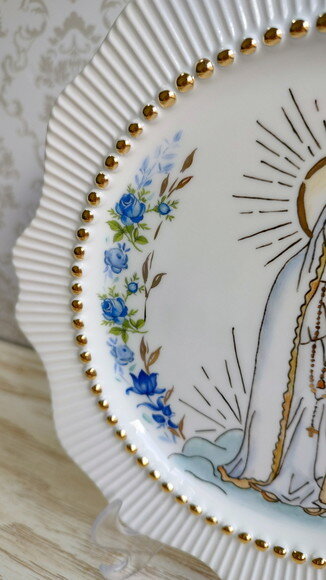 Prato Decorativo Nossa Senhora de Fátima 20cm