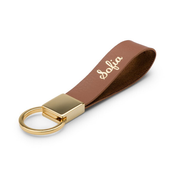 Chaveiro Personalizado com Nome ou Logo em Couro