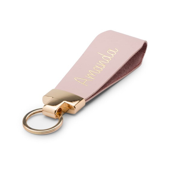 Kit 10 Chaveiros Personalizados Nome-logo - Couro Premium
