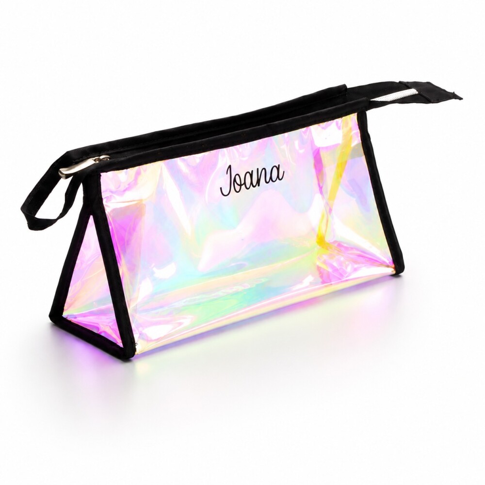 Necessaire Shine Cristal Personalizada | Nomes-Logo-Inicial | Hol