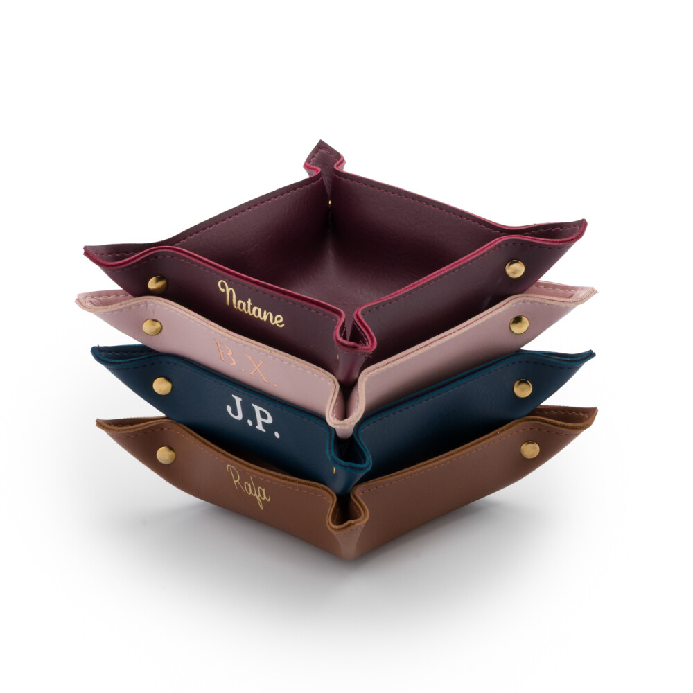 Organizador de Mesa Elegance em Couro Sintético Personalizado | 