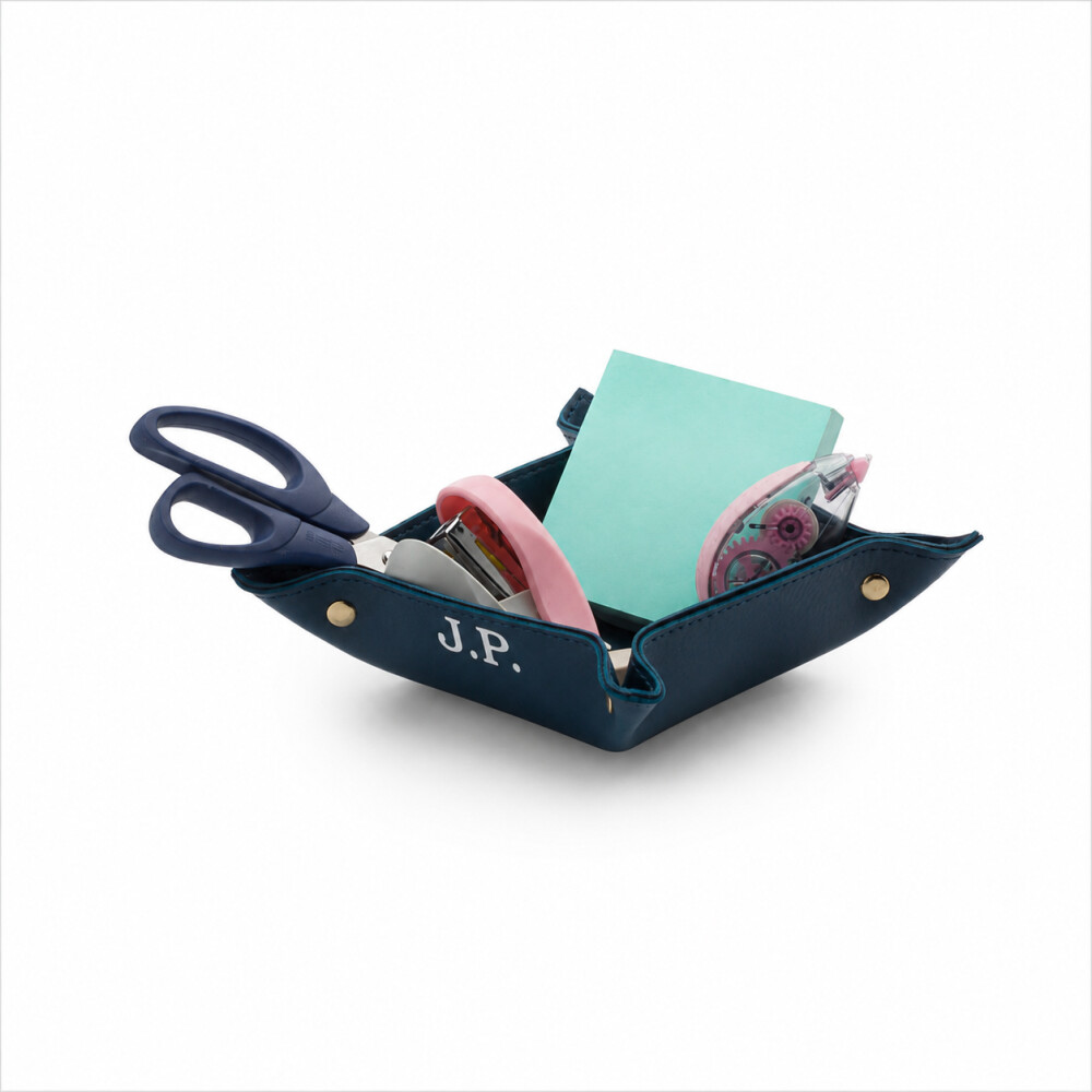 Organizador de Mesa Elegance em Couro Sintético Personalizado | 