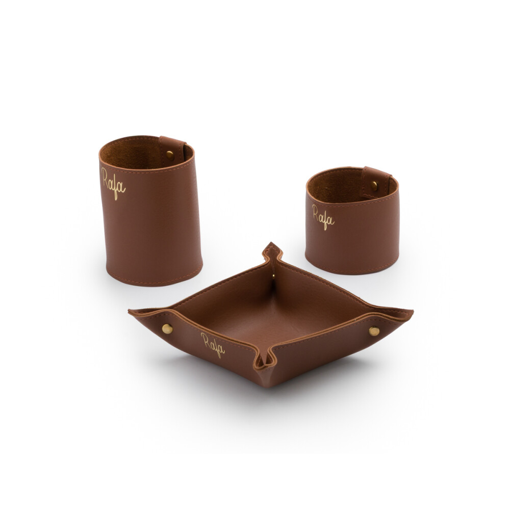 Kit Elegance Organização de Mesa | Porta Copo e Organizador de 