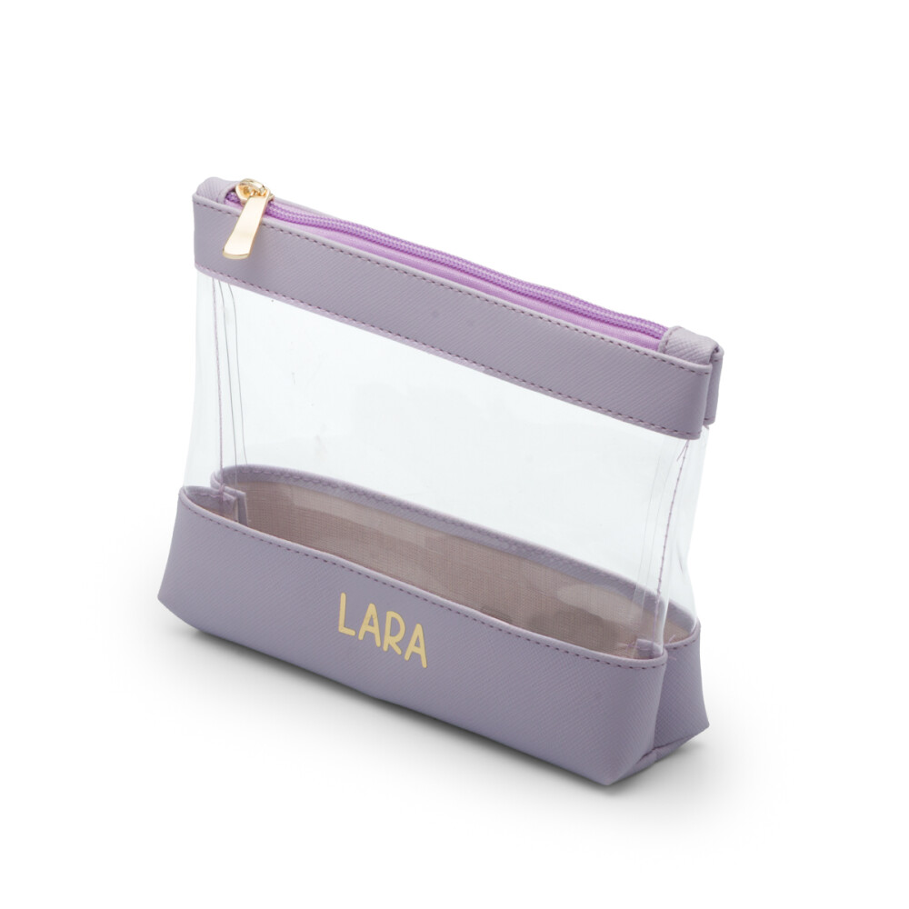 Necessaire Organizadora Cristal Essencial em Couro Sintético Per