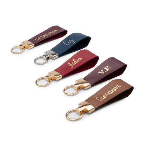 Chaveiro Personalizado com Nome Couro Sintético Premium